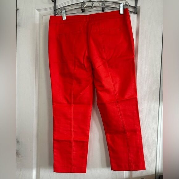 Adrianne Vitadini Dress Pants ankle Size 4 Coral pink stretch - Picture 2 of 13